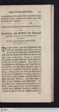 3: Fortsetzung und Beschluß des Auszugs aus den Principes pour la lecture des Orateurs : (S. des zweyten Bandes zweytes Stück, S. 336 bis 365)