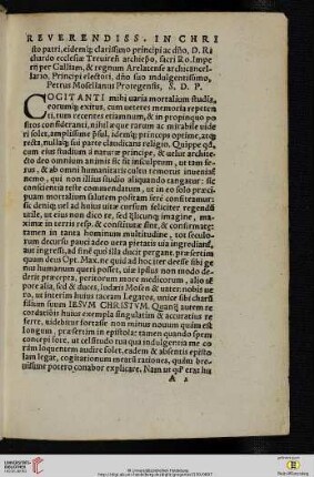 Reverendiss. in christo patri [...]