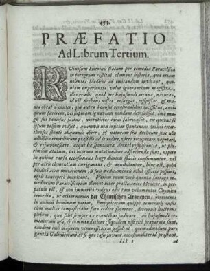 Præfatio Ad Librum Tertium.
