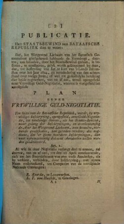Publicatie van het Staats-Bewind der Bataafsche Republiek. 1804, 19. Maart