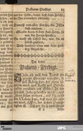 Die dritte Paßions-Predigt.