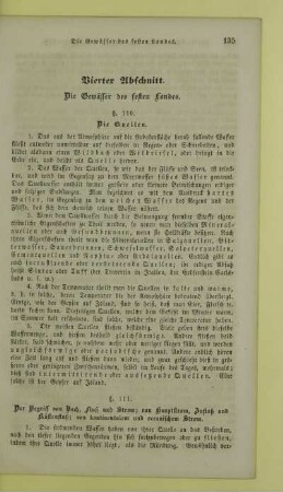 Vierter Abschnitt. Die Gewässer des festen Landes