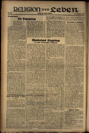 Zweite Ausgabe vom Sonntag, den 05. Dezember 1937.