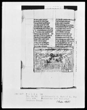 Rudolf von Ems, Weltchronik — Pharaos Traum, Folio 69verso