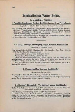 Buchhändlerische Vereine Berlins