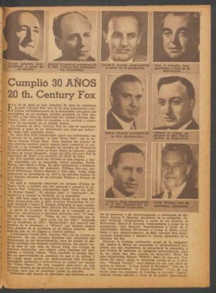 Cumplió 30 años 20th Century Fox