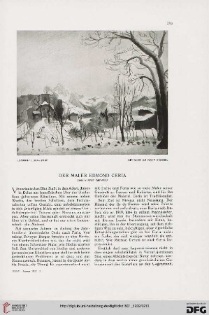 Der Maler Edmond Ceria