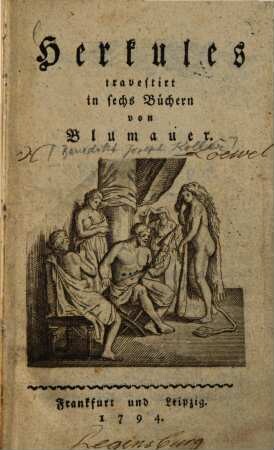 Herkules : travestirt in sechs Büchern