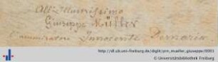 Notiz (Aus: UB Freiburg, D 3796).