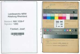 Entnazifizierung Josef Frenkert , geb. 23.03.1901 (Spediteur)