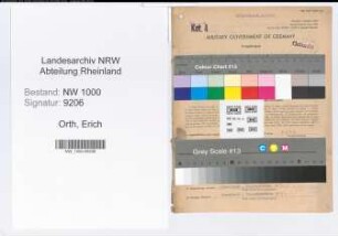 Entnazifizierung Erich Orth, geb. 21.03.1895 (Kaufm.Angest.)