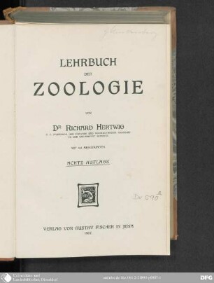 Lehrbuch der Zoologie