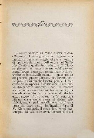Il sogno della conciliazione