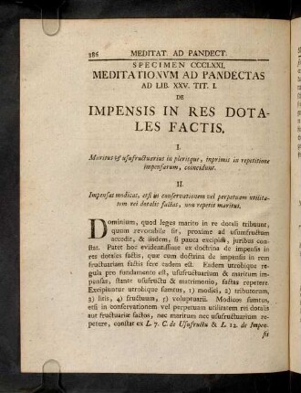 386-389, Sp. 321. De Impensis in res dotales factis