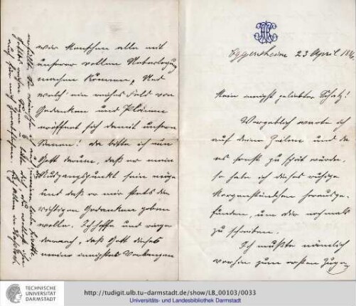 Brief vom 23.04.1886