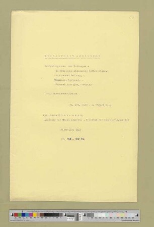 Materialien zur Geschichte der deutschen Novemberrevolution in den Archiven Bremen, Kiel, Braunschweig, Dortmund, Hagen, Essen, Solingen, Frankfurt/M. und Wiesbaden