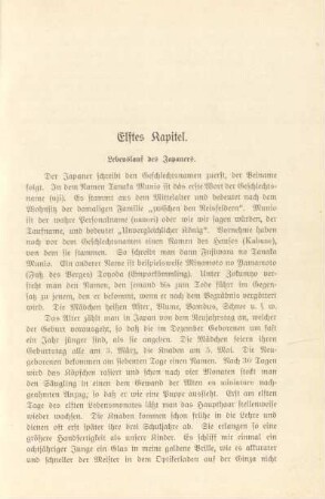 Elftes Kapitel. Lebenslauf des Japaners