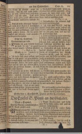 Ep. St. Pauli an die Galater