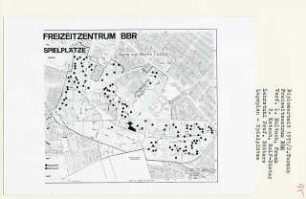Freizeitzentrum BBR, Berlin-Gropiusstadt (Diplomarbeit bei Kurt Dübbers): Karte von Berlin, Spielplätze 1:4000