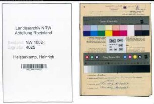Entnazifizierung Heinrich Heisterkamp, geb. 27.10.1895 (Vorsteher)