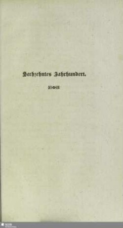 Sechzehntes Jahrhundert