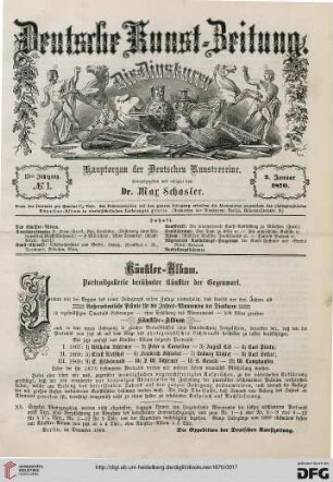 Nr. 1 (2. Januar 1870)
