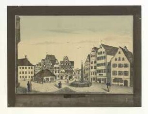 Marktplatz und Hauptwache. Um 1830