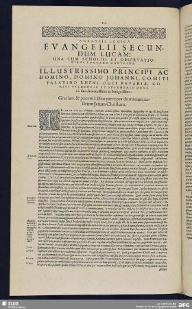 Analysis Logica Evangelii Secundum Lucam