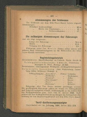 Die zulässigen Abmessungen der Fahrzeuge