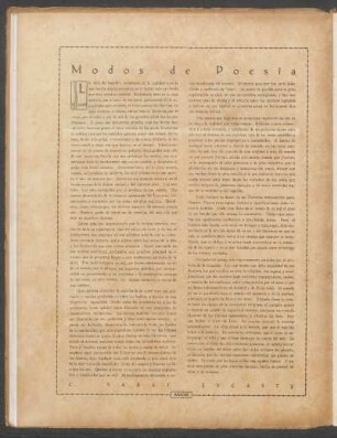 Modos de poesía