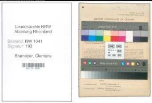 Entnazifizierung Clemens Brameyer , geb. 07.03.1892 (Lehrer)