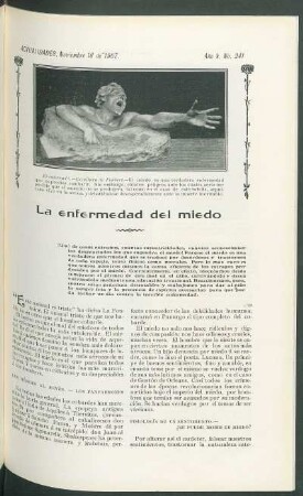 La enfermedad del miedo