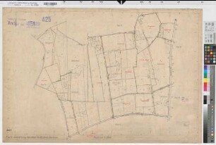 Herzfeld (Lippetal), Flurbereinigung Herzfeld-Düllo, Zuteilungskarte Herzfeld Flur 6