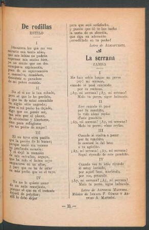 La serrana : Zamba