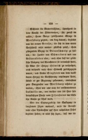 Während die Neuvermählten ...