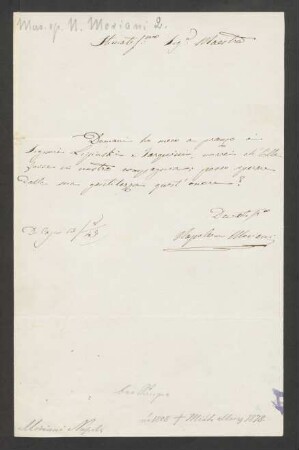 Brief an Carl Gottlieb Reißiger : 13.08.1843