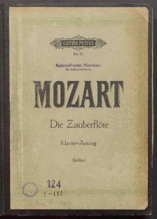 Mozart, Wolfgang Amadeus: Zauberflöte