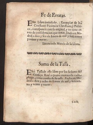 Fe de Erratas.
