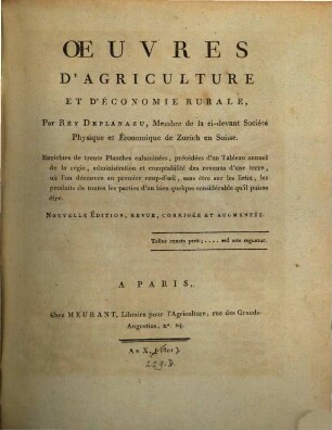 Oeuvres d'Agriculture