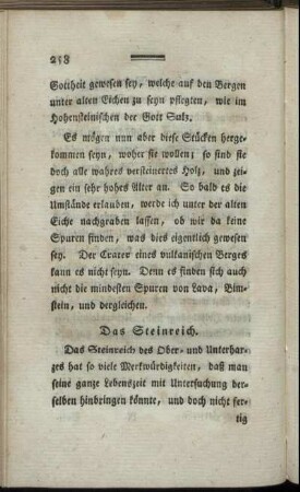Das Steinreich [auf dem Harze] ...