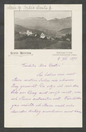 Brief an Franz Wüllner : 09.08.1895