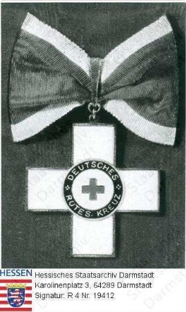 Orden, Deutsches Rotes Kreuz / Ehrenzeichen des Deutschen Roten Kreuzes 1. Klasse / gestiftet am 22. April 1922