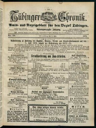 543-562, 9. Juli (Nro. 130) - 14. Juli (Nro. 134)
