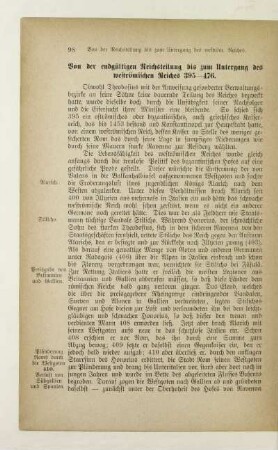 Von der endgültigen Reichsteilung bis zum Untergang des weströmischen Reiches 395-476