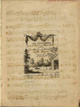 Six variations pour le clavecin ou piano-forte sur l'Air Ein Mädchen oder Weibchen de Mr. Mozart