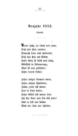 Neujahr 1852 - Neuwied