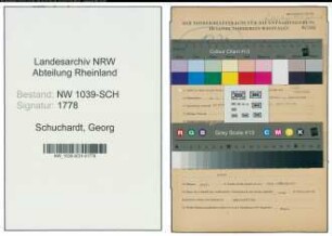 Entnazifizierung Georg Schuchardt , geb. 28.08.1886 ()