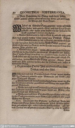 3. Gegen welchen Ort der Welt ein jedweder Gang seine Donlegte wirft oder fället.