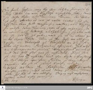 Brief von Hieronymus Freyer an [August Hermann Francke].