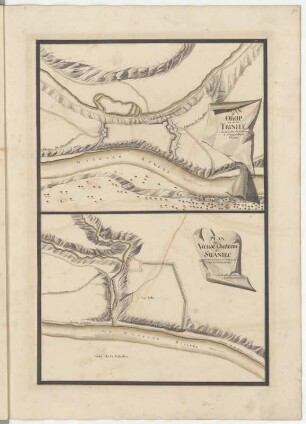 Plan du Vieux Chateau de Swaniec avec les anciens Retranchements qui fermoient la Ville